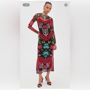 Never Fully Dressed Vibrant Long Sleeve Dress